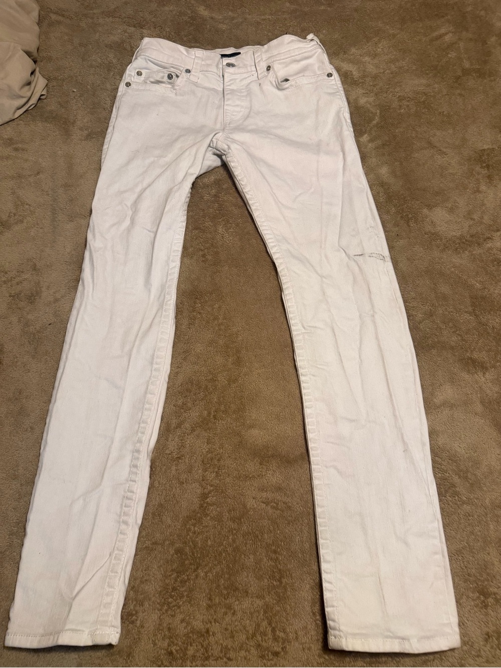 True Religion White Skinny Jeans